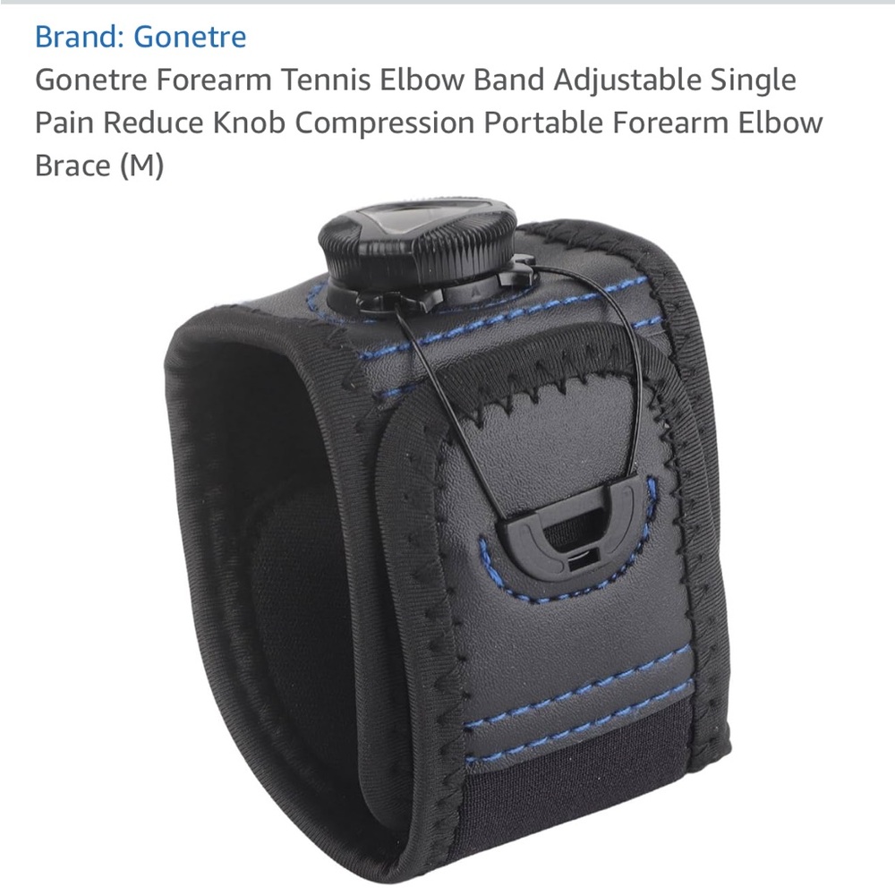 Tennis elbow brace.
